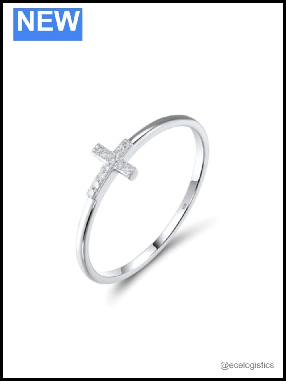 10K Solid Gold Diamond Dainty Ring
